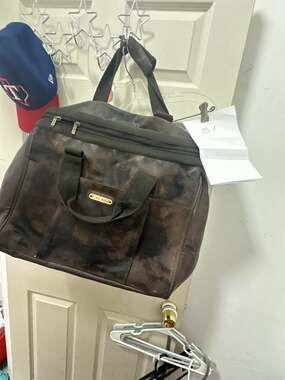 Cherokee Brown Faux Leather Duffle Travel Bag